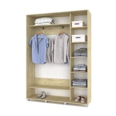 РОЛАНД Шкаф-купе с зеркалом Ирландский дуб (450*1600) Р462 в Урае - uray.mebel24.online | фото 3