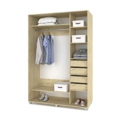РОЛАНД Шкаф-купе с зеркалом Ирландский дуб (600*1200) Р622 в Урае - uray.mebel24.online | фото 4