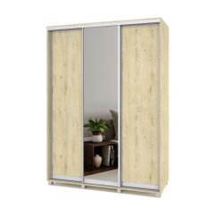 РОЛАНД Шкаф-купе с зеркалом Ирландский дуб (600*1600) Р662 в Урае - uray.mebel24.online | фото