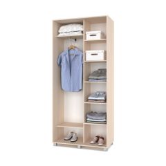 РОЛАНД Шкаф-купе с зеркалом Млечный дуб (450*1000) Р402 в Урае - uray.mebel24.online | фото 3