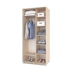 РОЛАНД Шкаф-купе с зеркалом Млечный дуб (600*1000) Р602 в Урае - uray.mebel24.online | фото 2