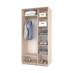 РОЛАНД Шкаф-купе с зеркалом Млечный дуб (600*1100) Р612 в Урае - uray.mebel24.online | фото 2
