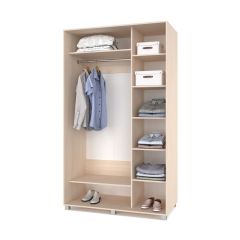 РОЛАНД Шкаф-купе с зеркалом Млечный дуб (600*1200) Р622 в Урае - uray.mebel24.online | фото 2