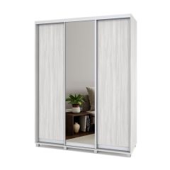 РОЛАНД Шкаф-купе с зеркалом Шимо светлый (450*1700) Р472 в Урае - uray.mebel24.online | фото