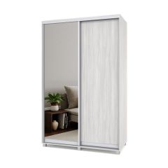РОЛАНД Шкаф-купе с зеркалом Шимо светлый (600*1400) Р642 в Урае - uray.mebel24.online | фото 2