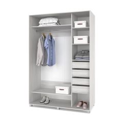 РОЛАНД Шкаф-купе с зеркалом Шимо светлый (600*1400) Р642 в Урае - uray.mebel24.online | фото 5