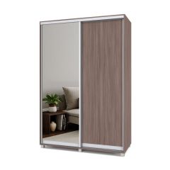 РОЛАНД Шкаф-купе с зеркалом Шимо темный (450*1500) Р452 в Урае - uray.mebel24.online | фото 2