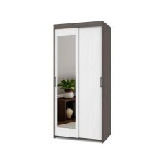 ТОМАС Шкаф-купе с зеркалом Анкор темный/светлый Т22 в Урае - uray.mebel24.online | фото