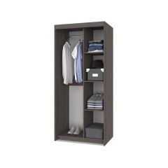 ТОМАС Шкаф-купе с зеркалом Анкор темный/светлый Т22 в Урае - uray.mebel24.online | фото 2