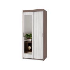 ТОМАС Шкаф-купе с зеркалом Шимо темный/светлый Т22 в Урае - uray.mebel24.online | фото