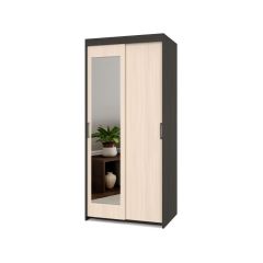 ТОМАС Шкаф-купе с зеркалом Венге/Млечный дуб Т22 в Урае - uray.mebel24.online | фото