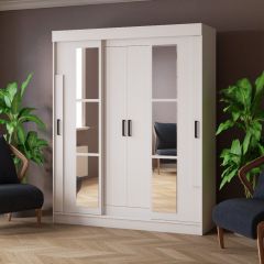 Шкаф-купе ТВИСТ Белый в Урае - uray.mebel24.online | фото