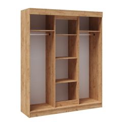 Шкаф-купе ТВИСТ Белый/Дуб крафт золотой в Урае - uray.mebel24.online | фото 2