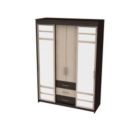 Шкаф-купе комби Юнона (1600) в Урае - uray.mebel24.online | фото
