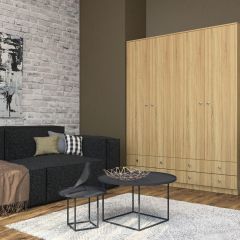 Шкаф Нина (М6) Дуб Сонома в Урае - uray.mebel24.online | фото