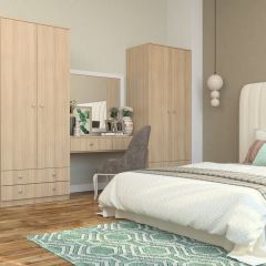 Шкаф Нина (М6) Ясень шимо светлый в Урае - uray.mebel24.online | фото