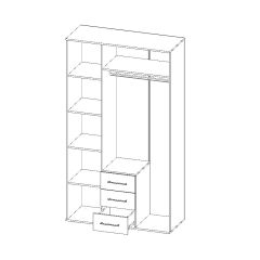 Шкаф Парма 3-х створчатый в Урае - uray.mebel24.online | фото 3