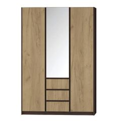 Шкаф распашной Флоренция (Венге/Дуб Крафт Золотой) в Урае - uray.mebel24.online | фото
