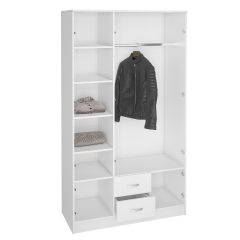Шкаф Ронда ШК-3 с зеркалом (Белый) в Урае - uray.mebel24.online | фото 2