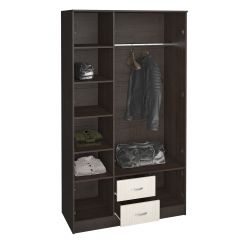 Шкаф Ронда ШК-3 с зеркалом (Венге/Беленый дуб) в Урае - uray.mebel24.online | фото 2