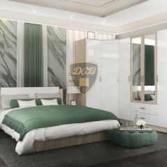СОФИ СШК1600.1Шкаф 4-х ств с2мя зерк, 2 ящиками в Урае - uray.mebel24.online | фото 3