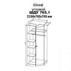 KI-KI ШДУ765.1 Шкаф угловой (белый/белое дерево) в Урае - uray.mebel24.online | фото 2