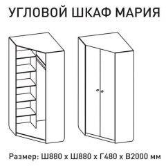 Шкаф угловой Мария 880*880 (ЛДСП 1 кат.) в Урае - uray.mebel24.online | фото 2