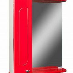 Шкаф-зеркало Радуга Красный 50 левый АЙСБЕРГ (DA1122HZR) в Урае - uray.mebel24.online | фото