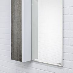 Шкаф-зеркало Uno 60 Дуб серый левый/правый Домино (DU1503HZ) в Урае - uray.mebel24.online | фото 8