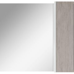 Шкаф-зеркало Uno 80 Дуб серый левый/правый Домино (DU1504HZ) в Урае - uray.mebel24.online | фото 5