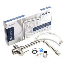 Смеситель д/кухни MELANA-F610304 Stello нерж.сталь, с переключателем на фильтр, однорычажный, сатин в Урае - uray.mebel24.online | фото 2