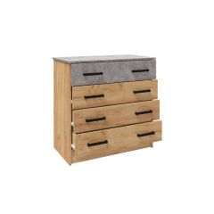 Спальня Асти Комод (Дуб крафт золотой) в Урае - uray.mebel24.online | фото 2