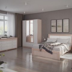 Спальня Глэдис (Модульная) ЯШС/Белый в Урае - uray.mebel24.online | фото