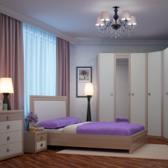 Спальня Глэдис (Модульная) ЯШС/Белый в Урае - uray.mebel24.online | фото 2
