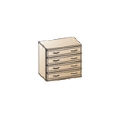 Спальня Карина композиция 5 (Гикори Джексон светлый) в Урае - uray.mebel24.online | фото 3