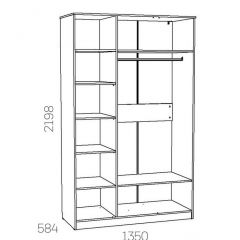 НМ 040.33 Х Шкаф для одежды "Оливия" в Урае - uray.mebel24.online | фото 3