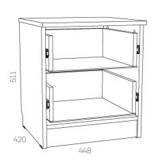 НМ 040.37 Х Тумба прикроватная "Оливия" в Урае - uray.mebel24.online | фото 3