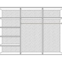 Спальный гарнитур Диана (модульная) в Урае - uray.mebel24.online | фото 3