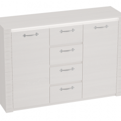 Спальный гарнитур Элана (модульная) Бодега белая в Урае - uray.mebel24.online | фото 3