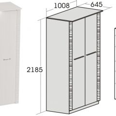 Спальный гарнитур Элана (модульная) Бодега белая в Урае - uray.mebel24.online | фото 10