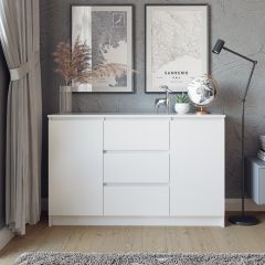МОРИ Спальный гарнитур (белый) в Урае - uray.mebel24.online | фото 12