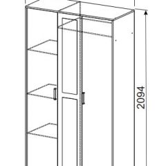 Спальный гарнитур МСП-1 (Дуб золотой/Камень темный) 1600 в Урае - uray.mebel24.online | фото 7