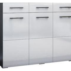 Спальный гарнитур Ненси (Венге/Белый глянец) в Урае - uray.mebel24.online | фото 8