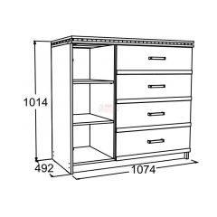 Спальный гарнитур Ольга-13 (модульный) в Урае - uray.mebel24.online | фото 14