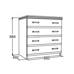 Спальный гарнитур Ольга-13 (модульный) в Урае - uray.mebel24.online | фото 17