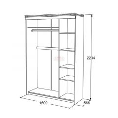 Спальный гарнитур Ольга-13 (модульный) в Урае - uray.mebel24.online | фото 23