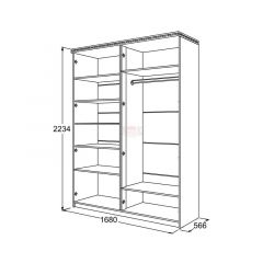 Спальный гарнитур Ольга-13 (модульный) в Урае - uray.mebel24.online | фото 31