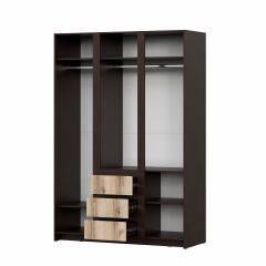 ПРАГА Спальный гарнитур Серия 3 (Дуб Делано/Дуб Венге) в Урае - uray.mebel24.online | фото 16