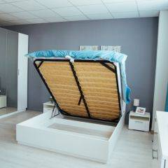 Спальный гарнитур Тиффани (БЕЛЫЙ ТЕКСТУРНЫЙ/БЕЛЫЙ) в Урае - uray.mebel24.online | фото 6