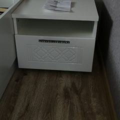 Спальный гарнитур Тиффани (БЕЛЫЙ ТЕКСТУРНЫЙ/БЕЛЫЙ) в Урае - uray.mebel24.online | фото 4